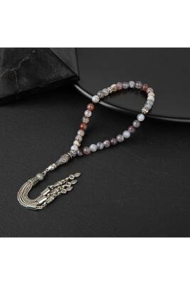 Botswana Akiği Doğal Taş Tesbih 33lük - 6mm - 3