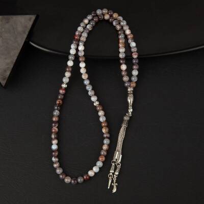 Botswana Akiği Doğal Taş Tesbih 99luk - 6mm - Osmanlı Doğaltaş