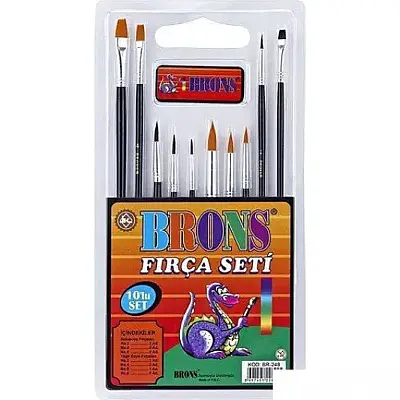 Brons Resim Fırça Set 10 Lu - Brons (1)