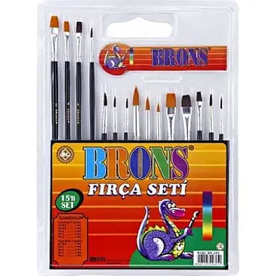 Brons Resim Fırçası Set 15 Li - 1