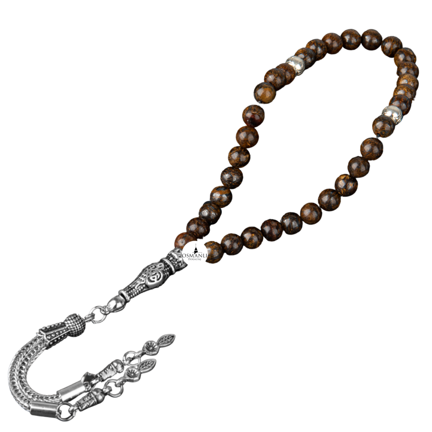 Bronzit Doğal Taş Tesbih 33lük - 6mm - 1