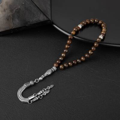 Bronzit Doğal Taş Tesbih 33lük - 6mm - 2