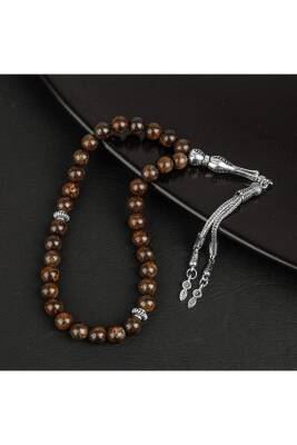 Bronzit Doğal Taş Tesbih 33lük - 8mm - 3