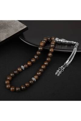 Bronzit Doğal Taş Tesbih 33lük - 8mm - 3