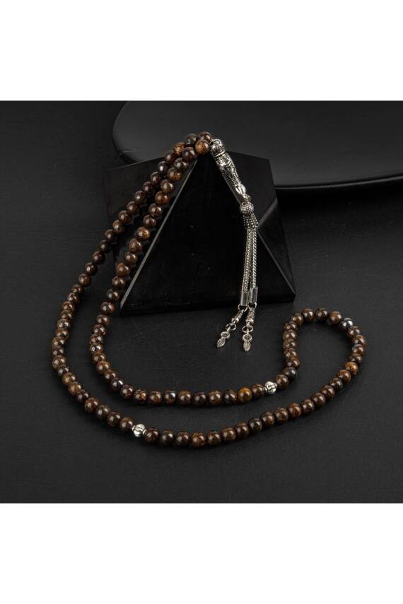 Bronzit Doğal Taş Tesbih 99luk - 6mm - 2