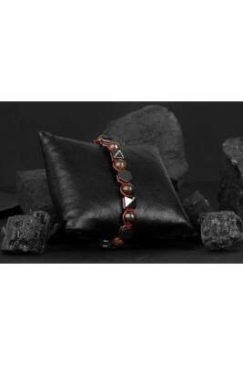 Bronzit-Hematit Doğal Taş Bileklik - 4