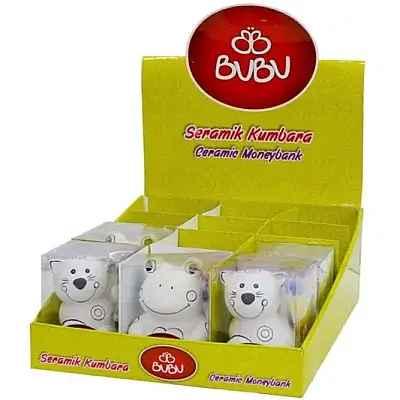 Bu Bu Ayıcık Seramik Kumbara Boyama Seti Pvc Kutulu - Bu-Bu (1)