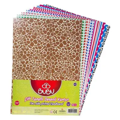 Bu Bu Fon Kartonu Çift Taraflı 50X70 Desenli - 1