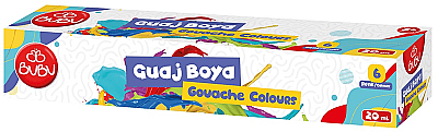 Bu Bu Guaj Boya 6 Renk Birleşik Pot 20 ml - Bu-Bu (1)