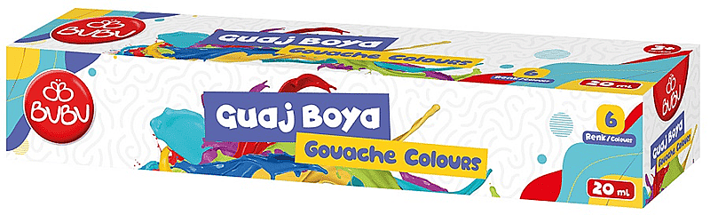 Bu Bu Guaj Boya 6 Renk Birleşik Pot 20 ml - 2