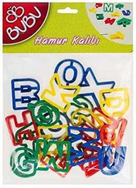 Bu Bu Oyun Hamuru Kalıbı Harf Seti 26 Parça - 1