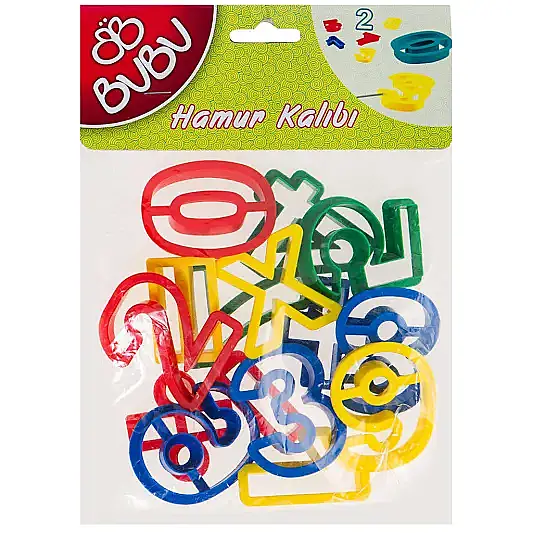 Bu Bu Oyun Hamuru Kalıbı Rakam Seti 26 Parça - 1