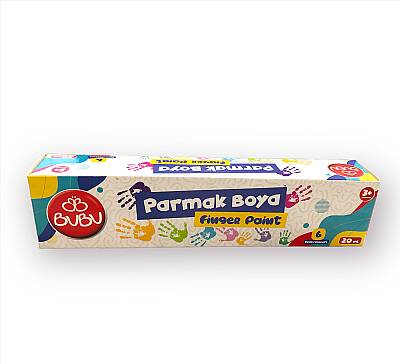 Bu Bu Parmak Boya 6 Renk Birleşik Pot 20 ml - Bu-Bu