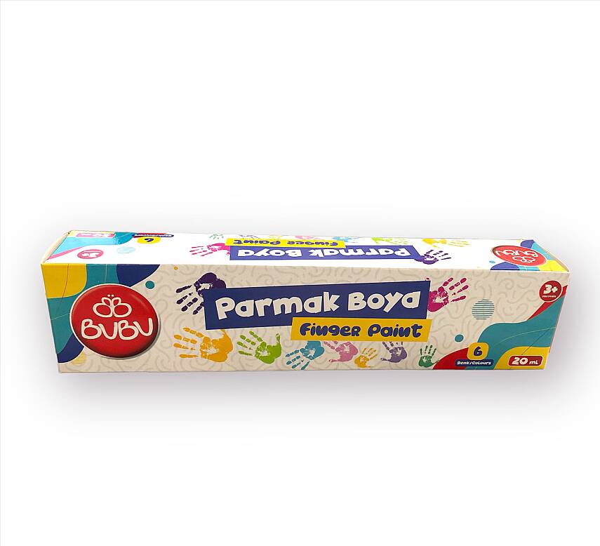 Bu Bu Parmak Boya 6 Renk Birleşik Pot 20 ml - 1