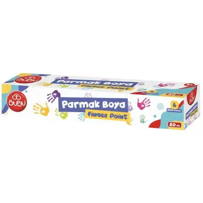 Bu Bu Parmak Boya 6 Renk Birleşik Pot 20 ml - 1