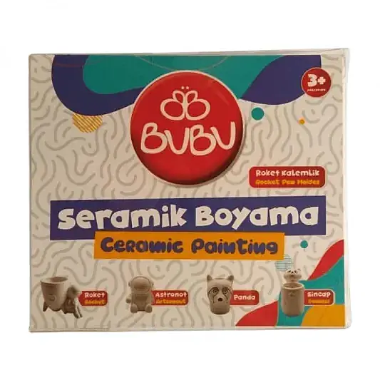 Bu Bu Sincap Seramik Kalemlik Boyama Seti Pvc Kutulu - 2