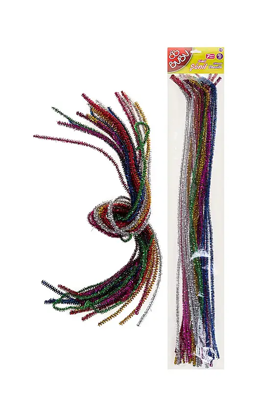 Bu Bu Şönil Simli 50 cm 20 Li Paket - 1