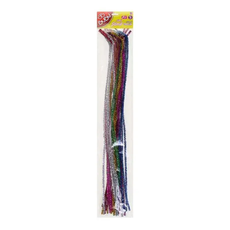 Bu Bu Şönil Simli 50Cm 20'Li Paketi 25Li - 1
