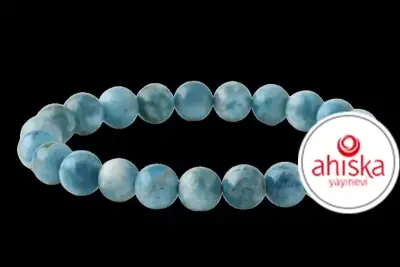 Buz Mavizi Apatit 8mm Doğal Taş Bileklik - 1