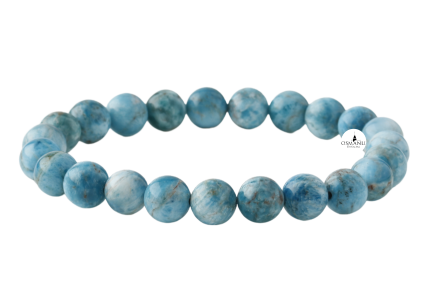 Buz Mavizi Apatit 8mm Doğal Taş Bileklik - 1
