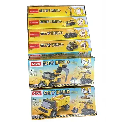 C Toys İş Makinasına Dönüşebilen Robotlar 6 in 1 - 1