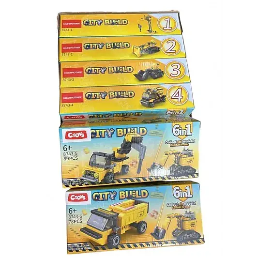 C Toys İş Makinasına Dönüşebilen Robotlar 6 in 1 - 1
