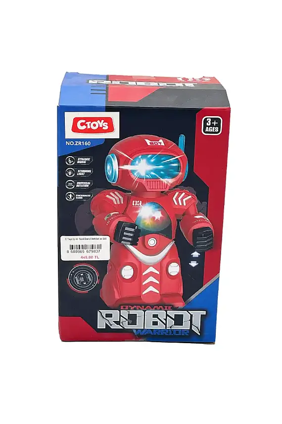 C Toys Işıklı Sesli Dans Edebilen Ve 360 Derece Dönebilen Robot - 1