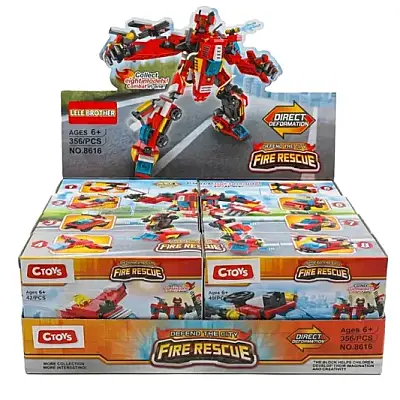 C Toys İtfaiye Aracına Dönüşebilen Robotlar - C Toys (1)