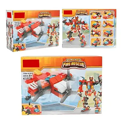 C Toys İtfaiye Aracına Dönüşebilen Robotlar - 4