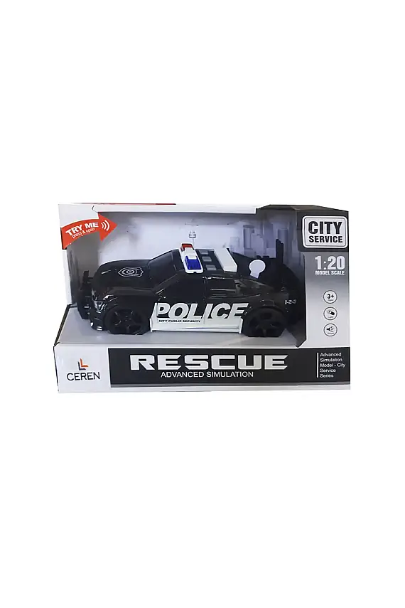C Toys Sesli Polis Arabası 1:20 Pilli - 1