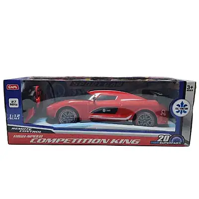 C Toys Uzaktan Kumandalı Işıklı Yarış Araba 1:12 Şarjlı - 1