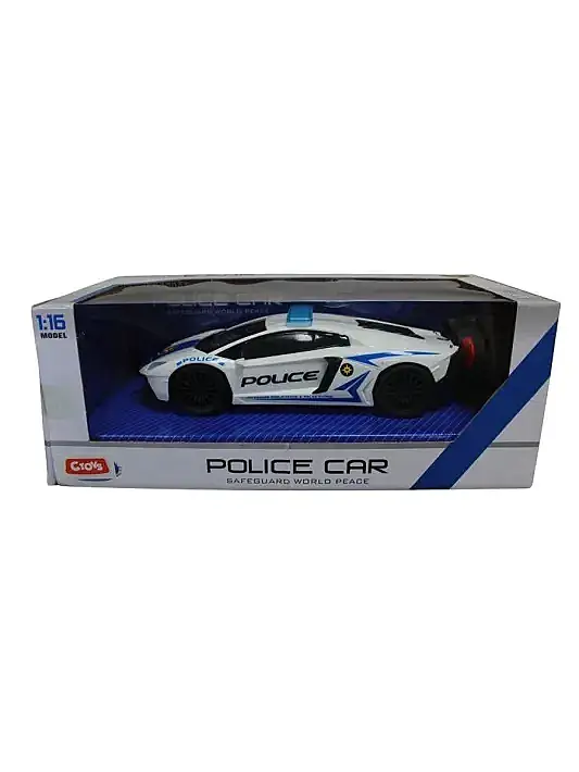 C Toys Uzaktan Kumandalı Pilli Polis Arabası 1:16 - 7