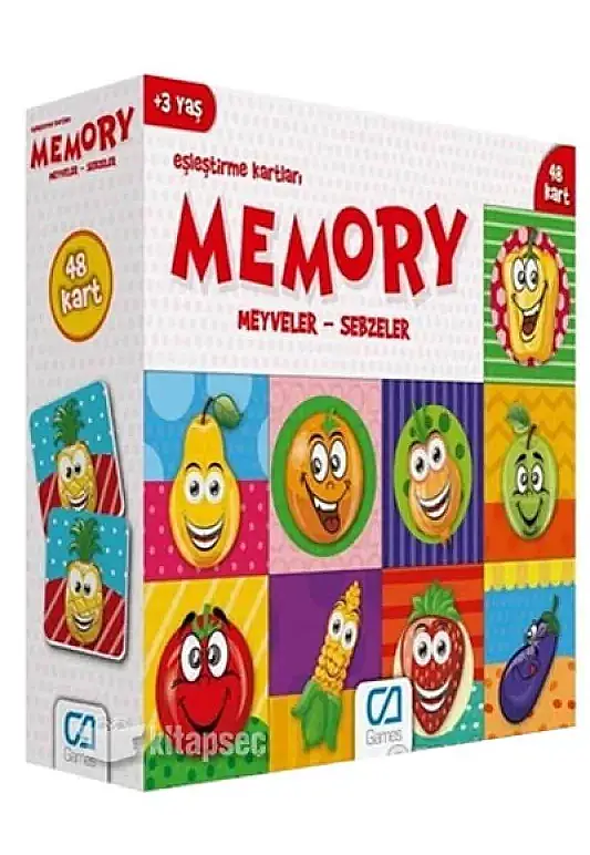 Ca Games Meyveler Sebzeler Eşleştirme Kartları - 1