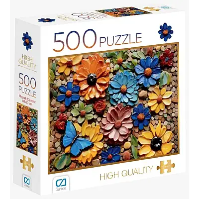 Ca Games Puzzle Mozaik Çiçekler 500 Parça - 1