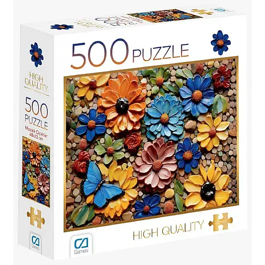 Ca Games Puzzle Mozaik Çiçekler 500 Parça - 1