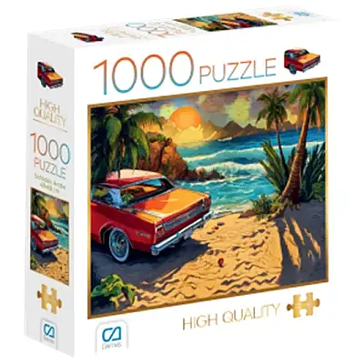 Ca Games Puzzle Sahildeki Araba 1000 Parça - Ca Games (1)