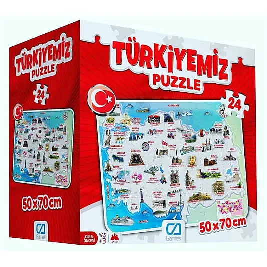 Ca Games Puzzle Türkiyemiz 68 x 48 cm - 1