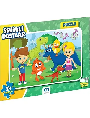 Ca Games Sevimli Dostlar Frame Puzzle 24 Parça - 1