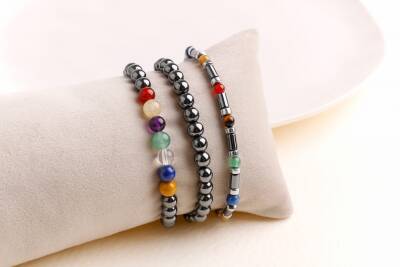 Çakra Bileklik Seti Ametist, Kaplan Gözü, Akik, Kuvars, Lapis - Osmanlı Doğaltaş