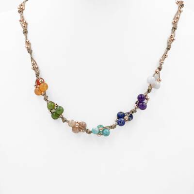 Çakra Doğal Taş Kolye ve Bileklik-Ay Taşı-Ametist-Lapis-Amazonit-Güneş Taşı-Yeşim-Akik - Osmanlı Doğaltaş