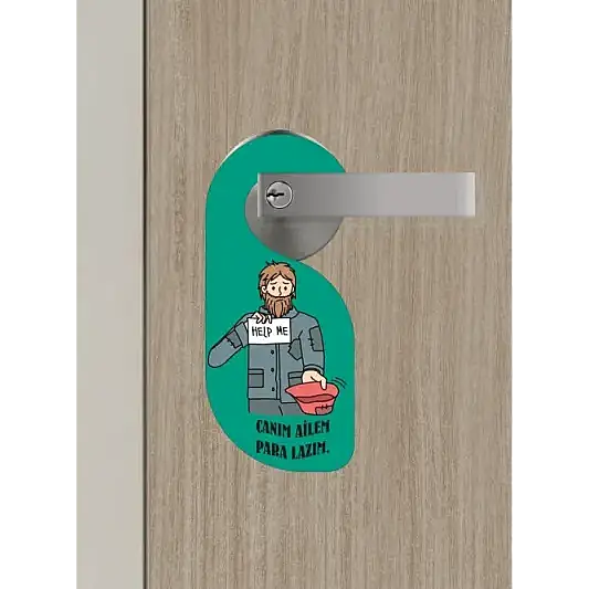 Canım Ailem Kapı Askısı Kapı Uyarı Levhası - 2