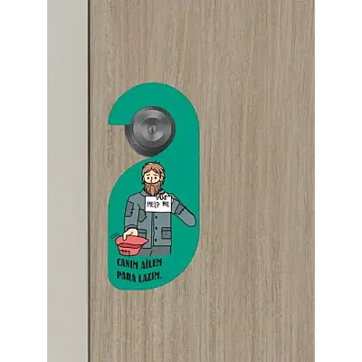Canım Ailem Kapı Askısı Kapı Uyarı Levhası - 5