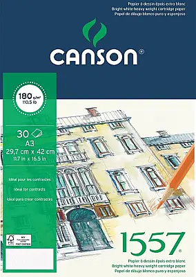 Canson 1557 Resim Çizim Blok A3 180Gr 20Yp - 1