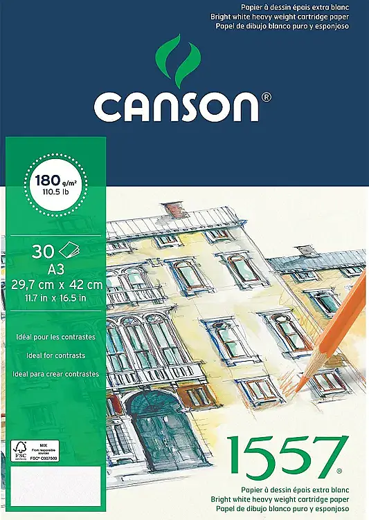 Canson 1557 Resim Çizim Blok A3 180Gr 20Yp - 2
