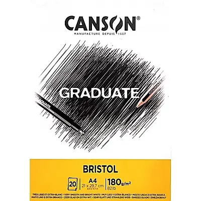 Canson Graduate Bristol Blok A4 180 gr 20 Yp - Canson (1)