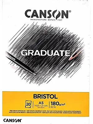 Canson Graduate Bristol Blok A5 180 gr 20 Yp - Canson (1)