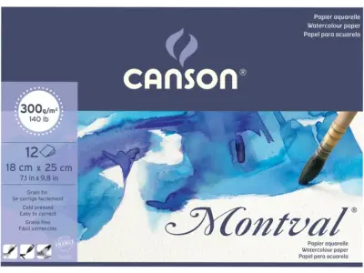 Canson Montval Suluboya Blok 18X25 300Gr 12Yp - 2