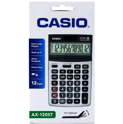 Casıo Hesap Makinesi 12 Hane (Ax-120St) - 2