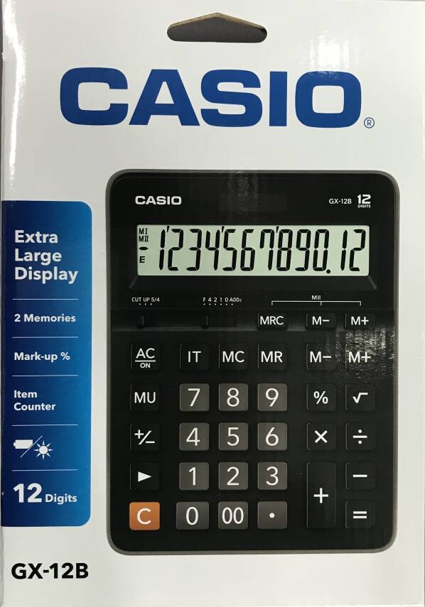 Casıo Hesap Makinesi 12 Hane (Gx-12B) - 2