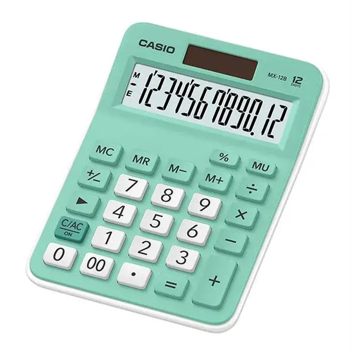Casıo Hesap Makinesi 12 Hane Yeşil (Mx-12B-Gn) - 1